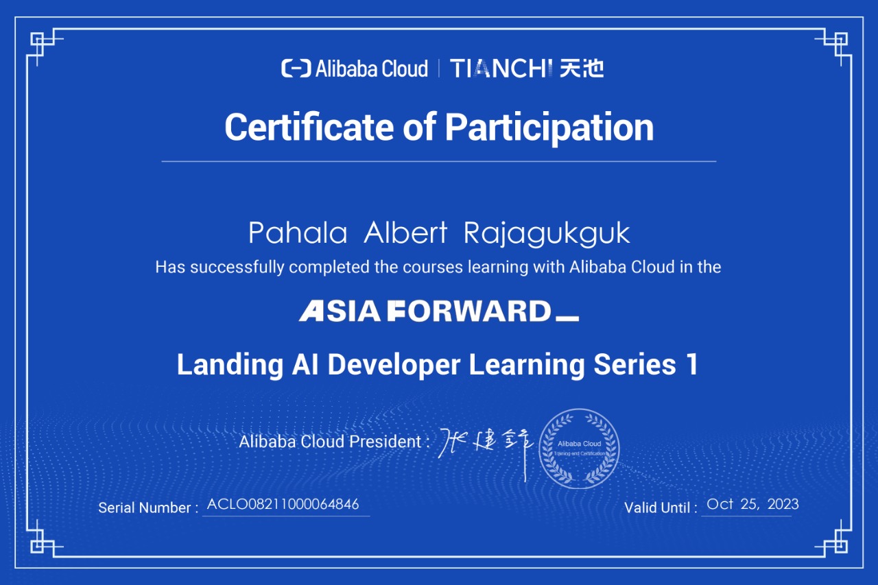 Alibaba Certificate